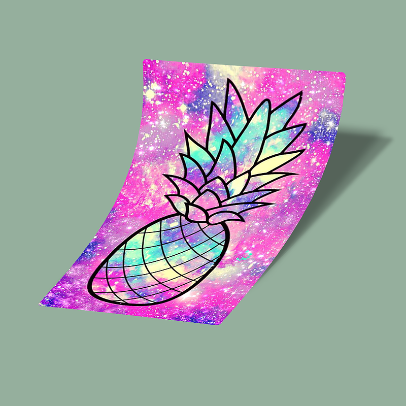 کارت استیکر Colurful Pineapple