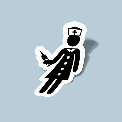 استیکر nurse clip art