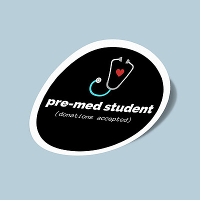 استیکر pre-med student