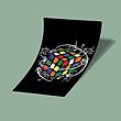 کارت استیکر Rubik's Cube