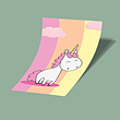 کارت استیکر Unicorn
