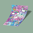 کارت استیکر unicorn world