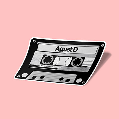 استیکر Agust D - Cassette Tape