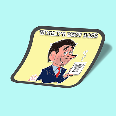 استیکر Michael Scott World's Best Boss