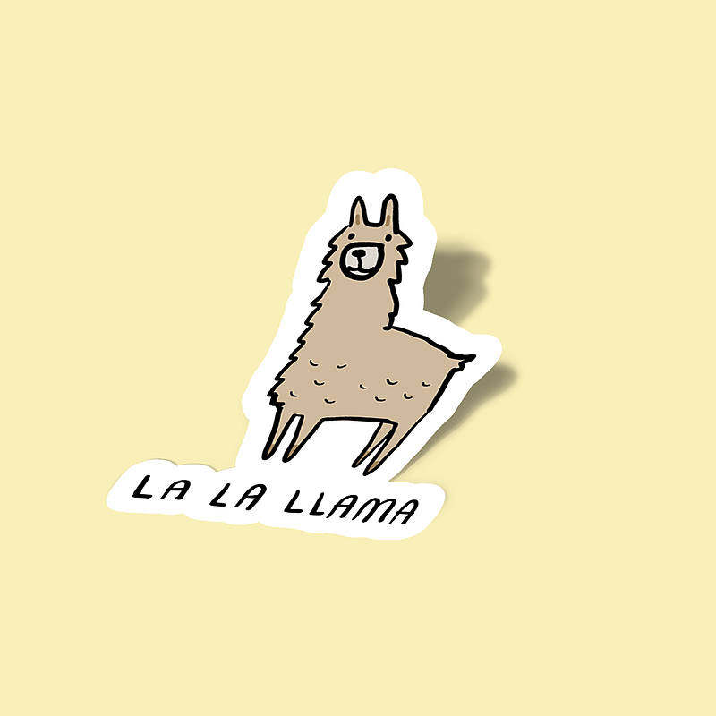 استیکر La La Llama