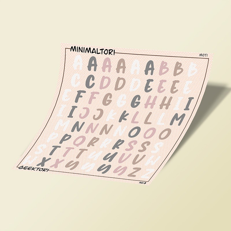 استیکر بولت ژورنال Minimaltori 08