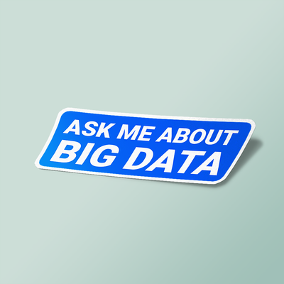 استیکر ask me about big data