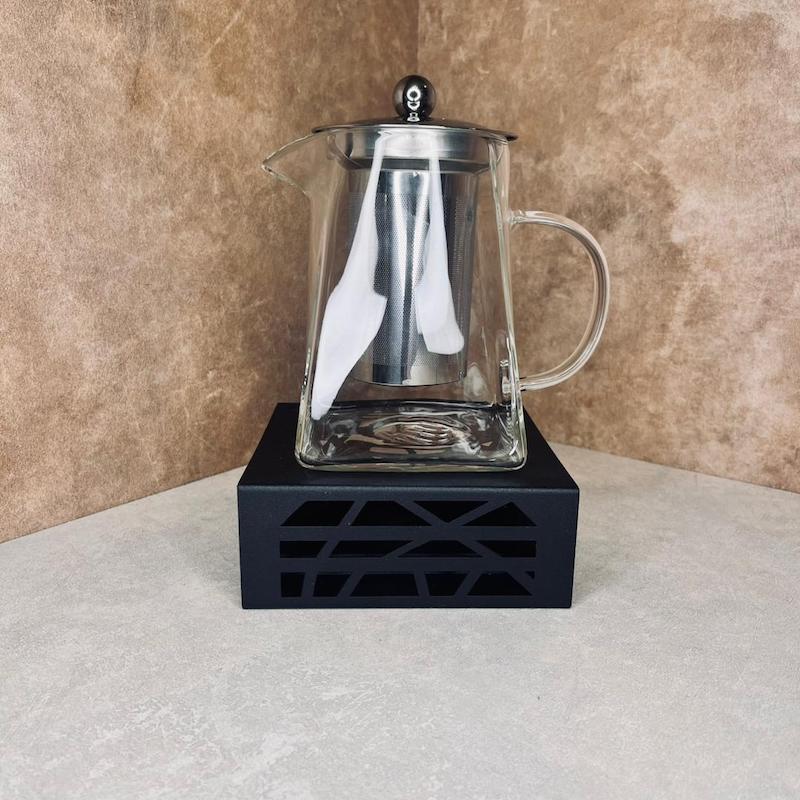 قوری دمنوش پیرکس مربع 950 میل