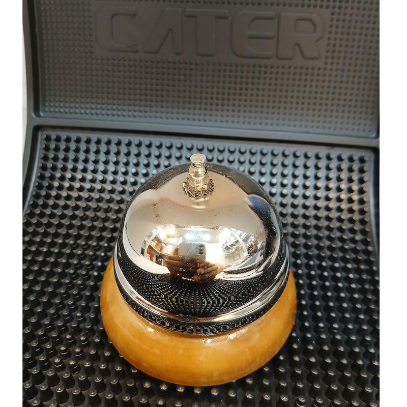 زنگ رومیزی کوچک پایه چوب