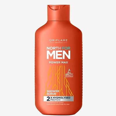 شاورژل اسکراب پاورمکس نورث فورمن اوریفلیم NORTH FOR MEN Oriflame38614