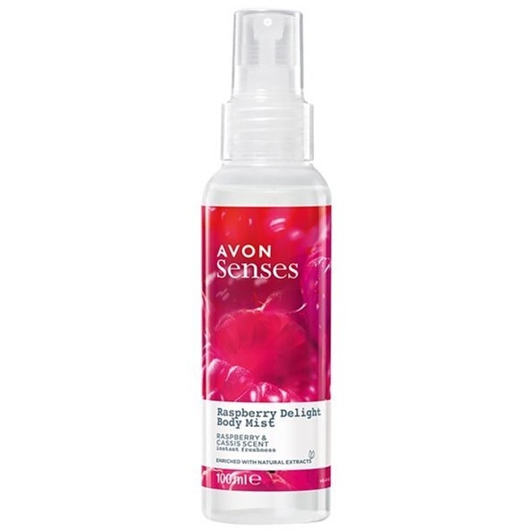 اسپری بدن Senses Raspberry Delight 100 میلی لیتر کد 15269 برند آون Avon 
