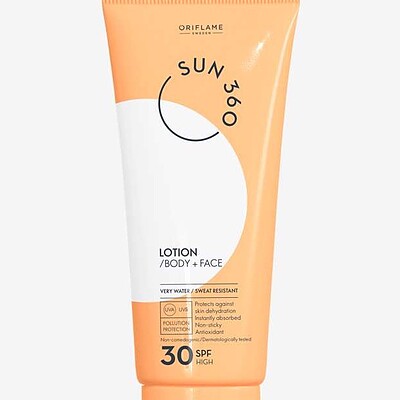 لوسیون ضد آفتاب SPF30 صورت و بدن اوریفلیم کد 348901