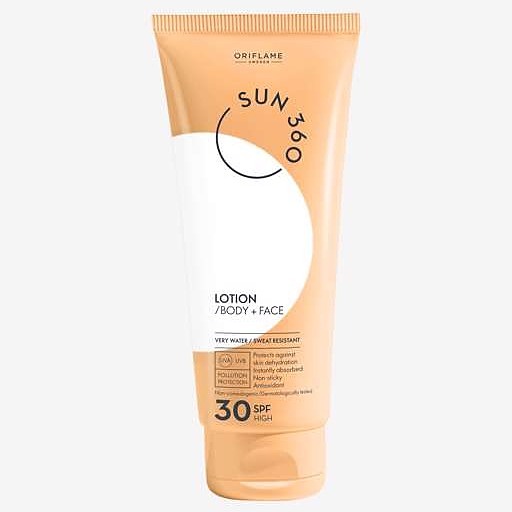 لوسیون ضد آفتاب SPF30 صورت و بدن اوریفلیم کد 34890