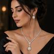 نیم ست مروارید جواهری 