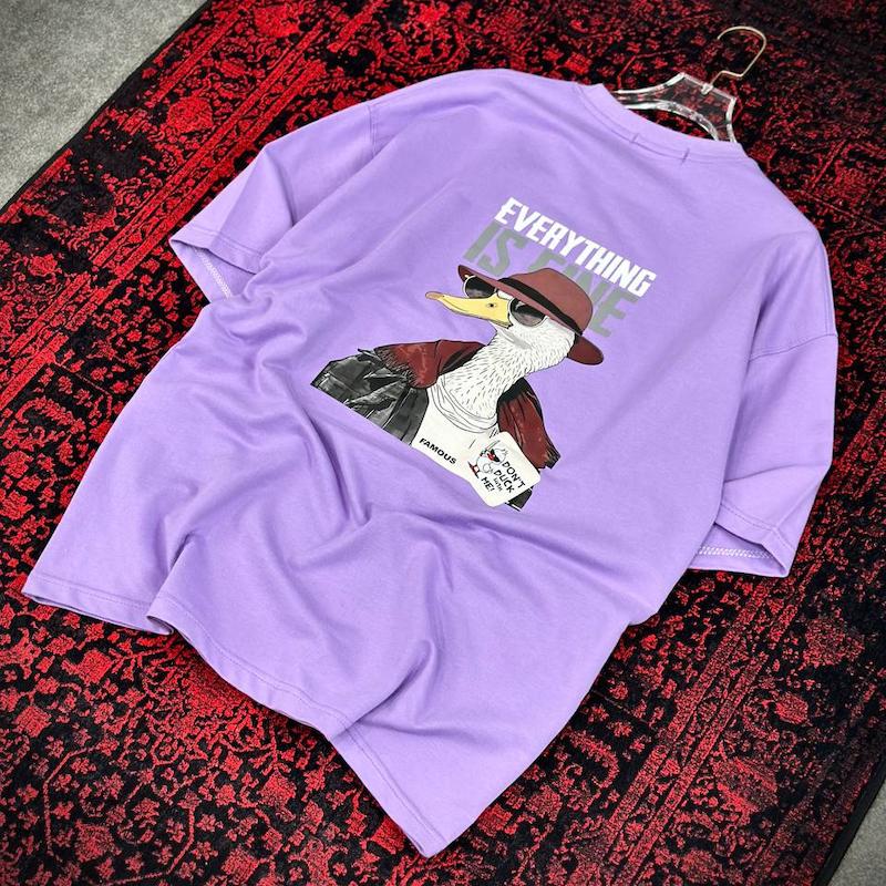 تیشرت duck بنفش