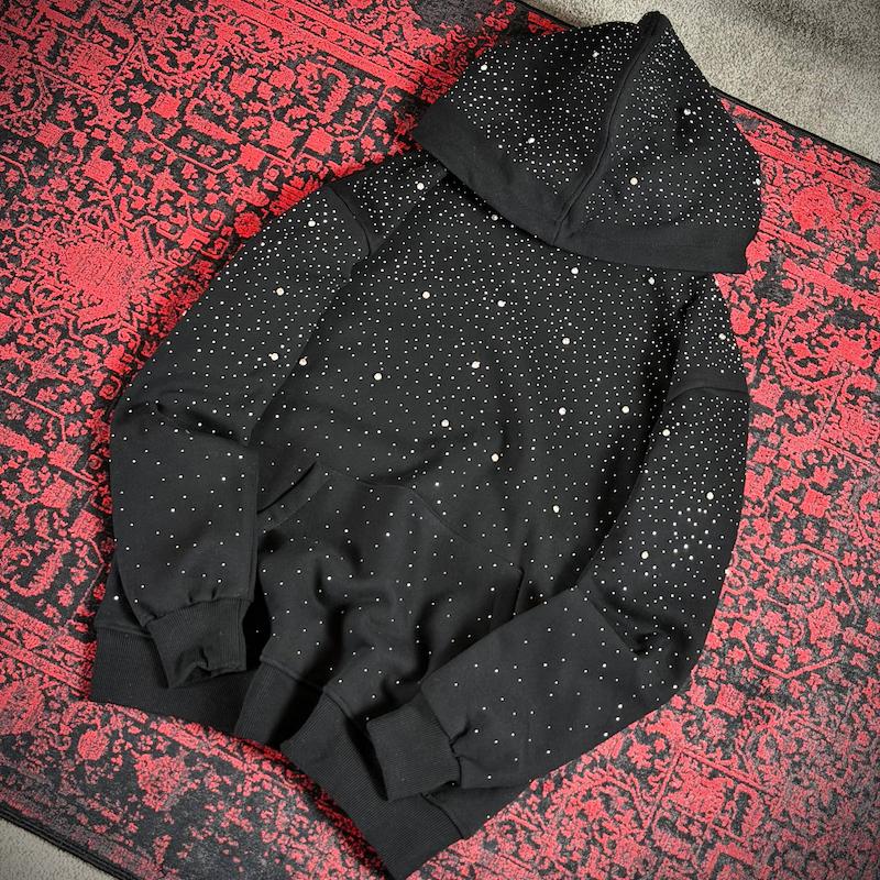 هودی فول نگین مشکی 