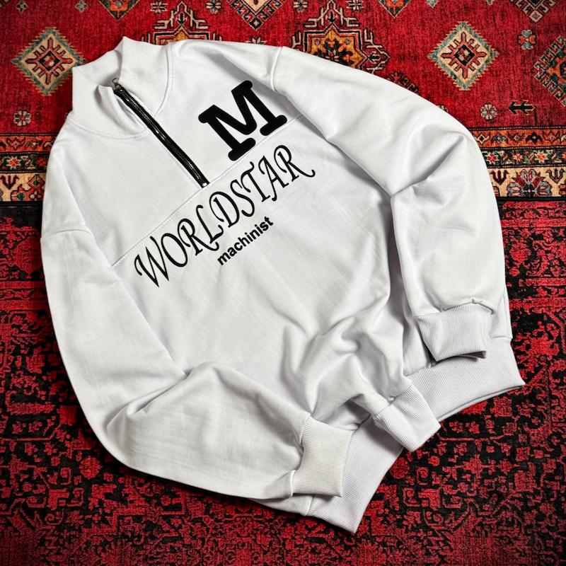 دورس1 نیم زیپ WORLDSTAR سفید