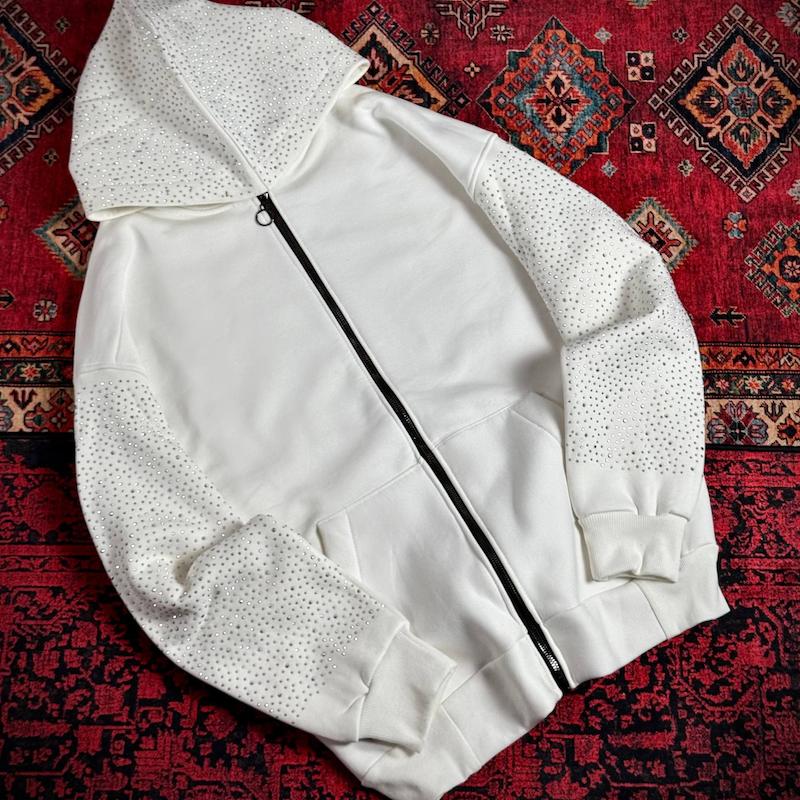 سویشرت نگین دار سفید