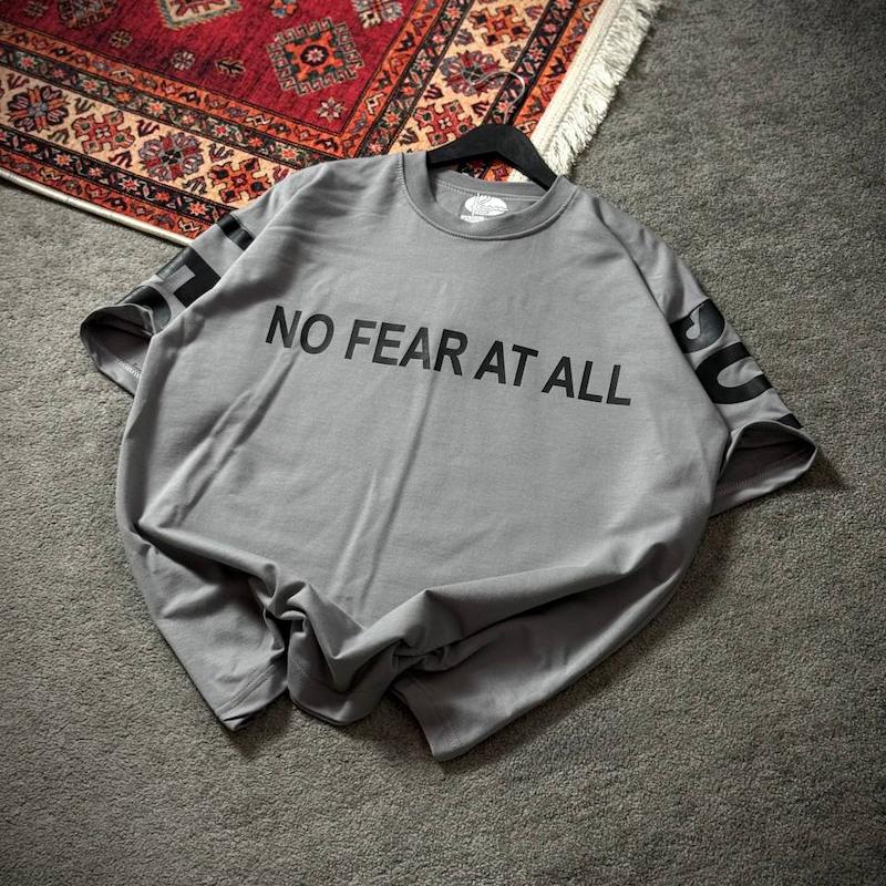 تیشرت1 NO FEAR AT ALL طوسی