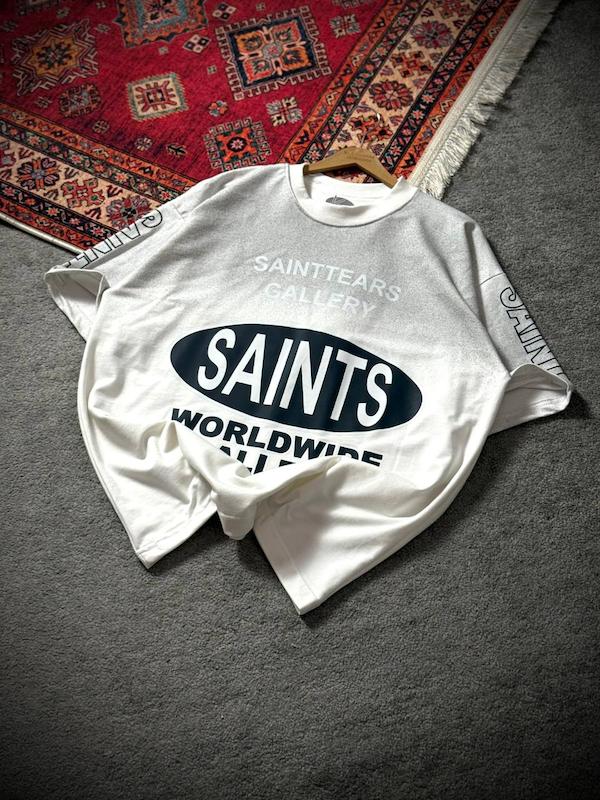 تیشرت1 SAINTS سفید مشکی