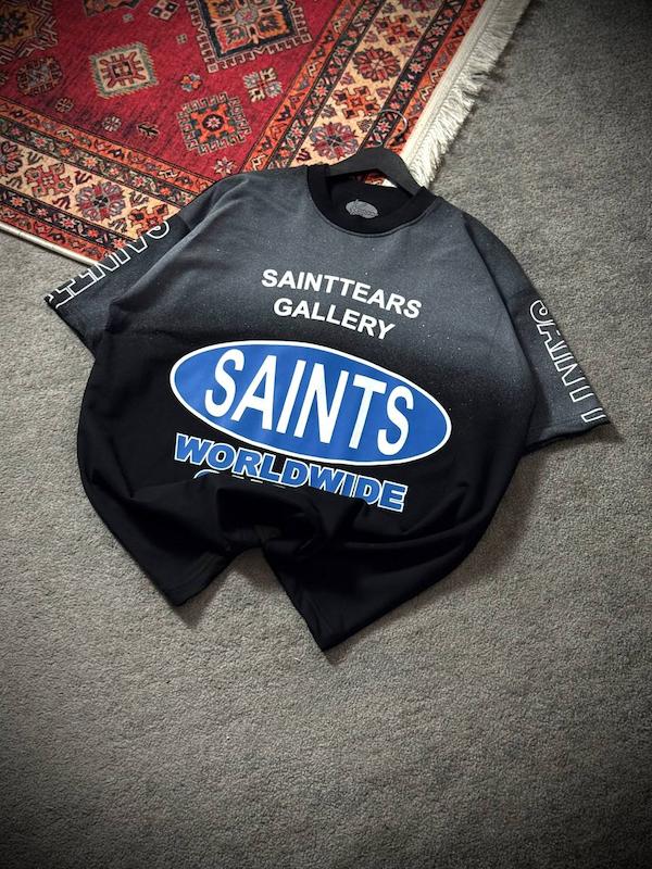 تیشرت1 SAINTS مشکی آبی