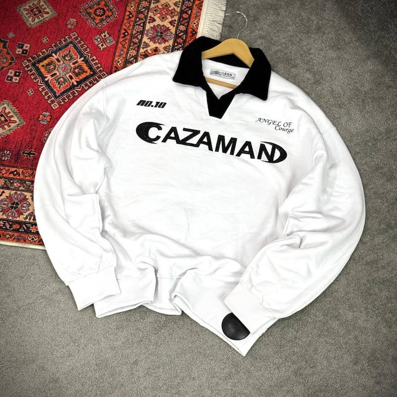 دورس CAZAMAN یقه دار سفید