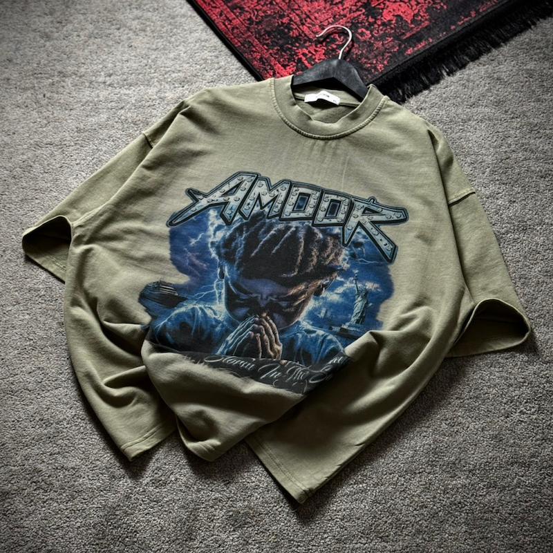 تیشرت سنگشور1 AMOOR2 سبز
