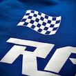 ست تیشرت و شلوارک RACING آبی سفید