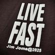 تیشرت LIVE*FAST موکا