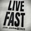 تیشرت LIVE*FAST سفید