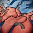 تیشرت ترویس آبی شالی