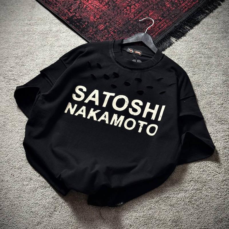 تیشرت VIP کد 2445 SATOSHI مشکی