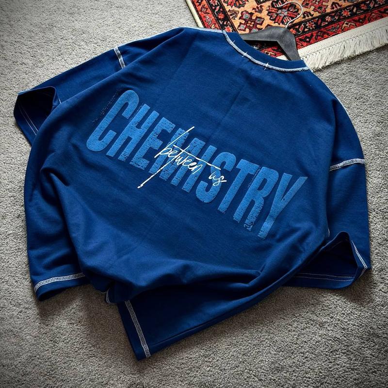 تیشرت Chemstry آبی شالی