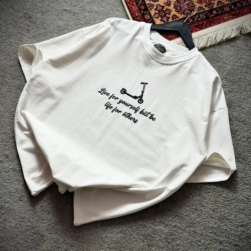 تیشرت1 اسکوتر سفید