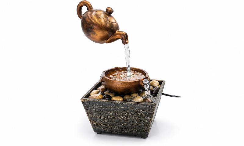  آبنما رومیزی طرح کتری مسی