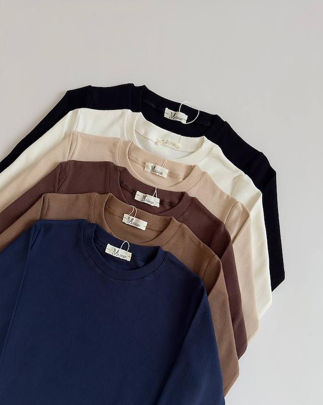 بلوز یقه گرد کشبافت