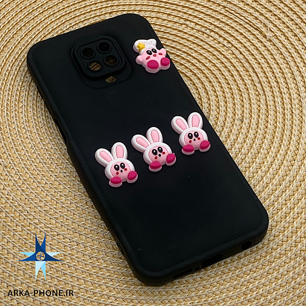 قاب گوشی Redmi Note 9S - Redmi Note 9 Pro شیائومی سیلیکونی عروسکی محافظ لنز دار فانتزی رنگ مشکی کد 1