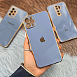 قاب گوشی سامسونگ ژله ای مای کیس طرح Gold Line دور طلایی محافظ لنز دار آبی فیلی Galaxy A52 / A52S / A30 / A20 / A31 / A34 / A14 / A20S / A33 / A54 / A51 / A32 4G / A23 / A71 / A73 / A72 / A13 4G / A53 / A22 4G / A10S / A11 / A21S / A12 / A04S / A04E / A04 / S23 Ultra / S21 FE / S22 Ultra / S21 Ultra / S20 FE / M11 / M12 / M32 4G / M13 5G / M52 5G / Note 20 Ultra