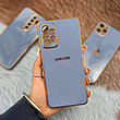 قاب گوشی سامسونگ ژله ای مای کیس طرح Gold Line دور طلایی محافظ لنز دار آبی فیلی Galaxy A52 / A52S / A30 / A20 / A31 / A34 / A14 / A20S / A33 / A54 / A51 / A32 4G / A23 / A71 / A73 / A72 / A13 4G / A53 / A22 4G / A10S / A11 / A21S / A12 / A04S / A04E / A04 / S23 Ultra / S21 FE / S22 Ultra / S21 Ultra / S20 FE / M11 / M12 / M32 4G / M13 5G / M52 5G / Note 20 Ultra
