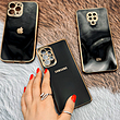 قاب گوشی سامسونگ ژله ای مای کیس طرح Gold Line دور طلایی محافظ لنز دار مشکی Galaxy A52 / A52S / A30 / A20 / A31 / A34 / A14 / A20S / A33 / A54 / A51 / A32 4G / A23 / A71 / A73 / A72 / A13 4G / A53 / A22 4G / A10S / A11 / A21S / A12 / A04S / A04E / A04 / S23 Ultra / S21 FE / S22 Ultra / S21 Ultra / S20 FE / M11 / M12 / M32 4G / M13 5G / M52 5G / Note 20 Ultra