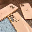قاب گوشی سامسونگ ژله ای مای کیس طرح Gold Line دور طلایی محافظ لنز دار گلبهی Galaxy A52 / A52S / A30 / A20 / A31 / A34 / A14 / A20S / A33 / A54 / A51 / A32 4G / A23 / A71 / A73 / A72 / A13 4G / A53 / A22 4G / A10S / A11 / A21S / A12 / A04S / A04E / A04 / S23 Ultra / S21 FE / S22 Ultra / S21 Ultra / S20 FE / M11 / M12 / M32 4G / M13 5G / M52 5G / Note 20 Ultra