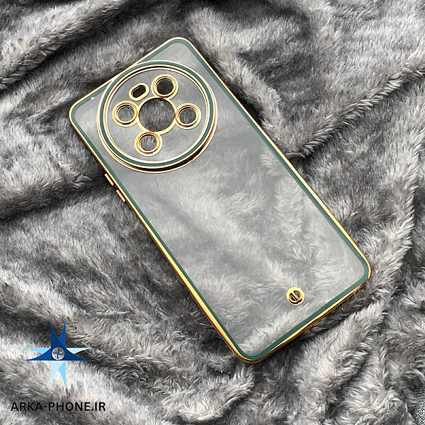 قاب گوشی Honor X9 5G / HONOR X9 4G آنر طرح اورجینال متال NEW SKIN محافظ لنز دار دور سبز طلایی