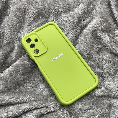 قاب گوشی Galaxy A25 سامسونگ طرح سیلیکونی Solid محافظ لنزدار سبز کد 48