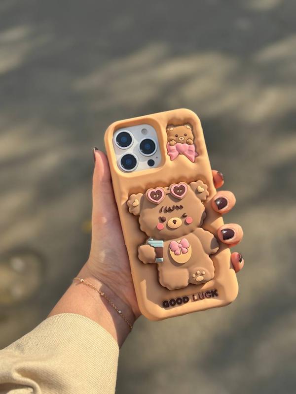 خرس موکا سیلیکونی پاپ سوکتی 