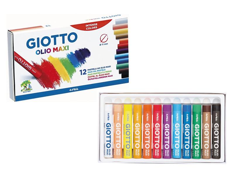 پاستل روغنی 12رنگ مدل olio maxi جیوتو