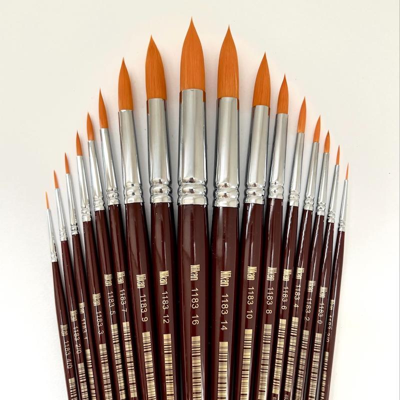 قلمو سرگرد دسته کوتاه موی نرم سری 1183 نیکان