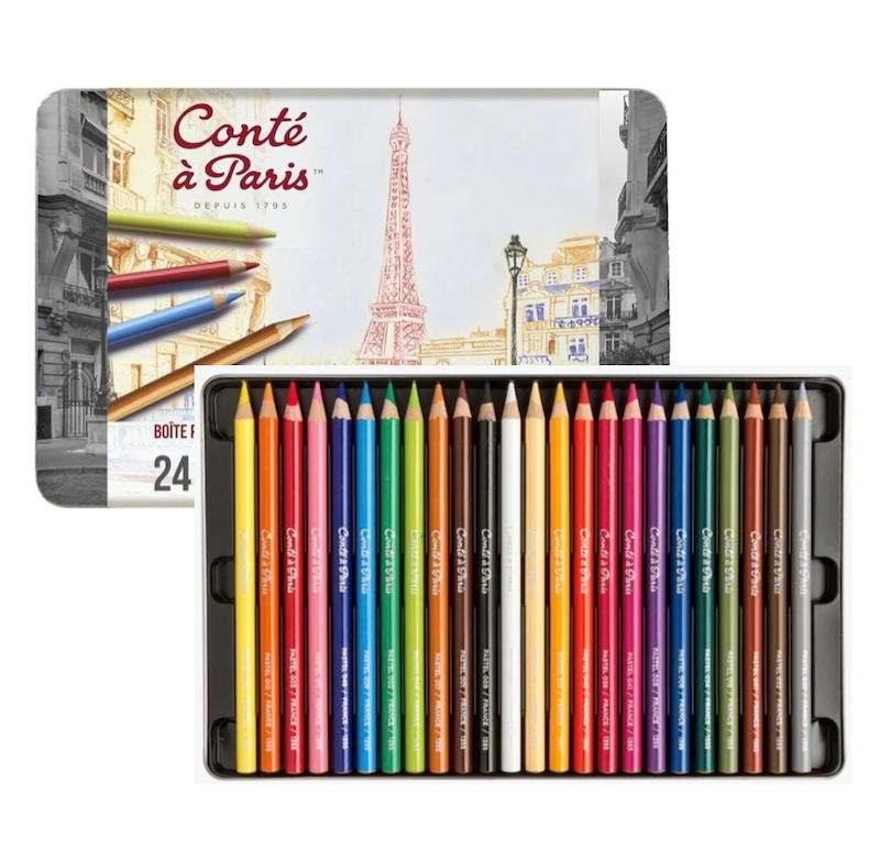 مداد پاستل 24رنگ کنته پاریس