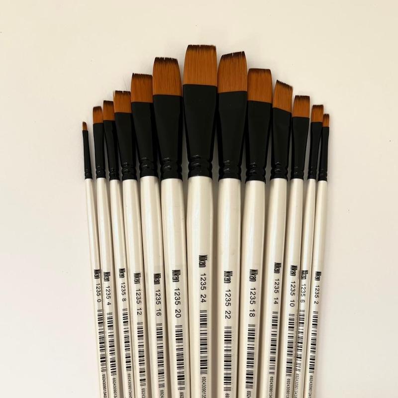 قلمو تخت موی نرم دسته بلند سری 1235 نیکان 