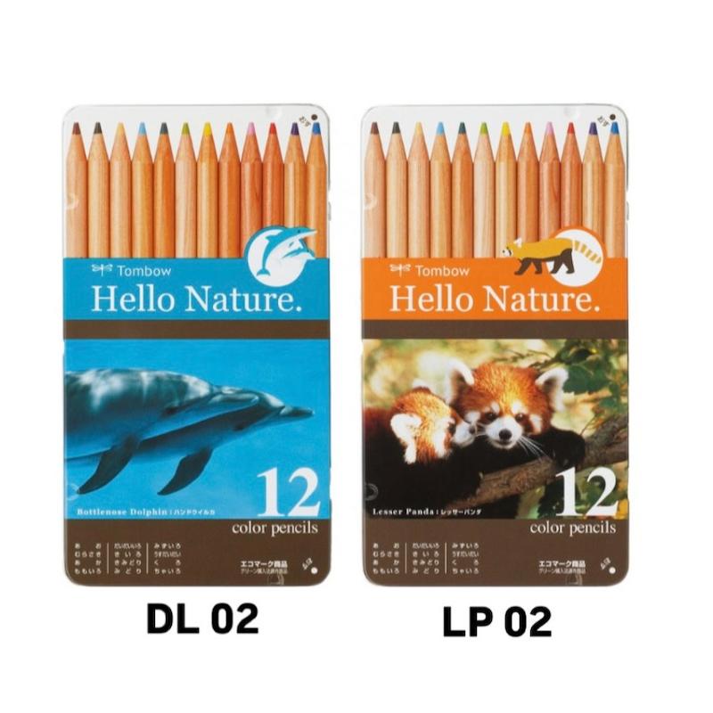 مدادرنگی 12رنگ فلزی بدنه چوبی تومبو