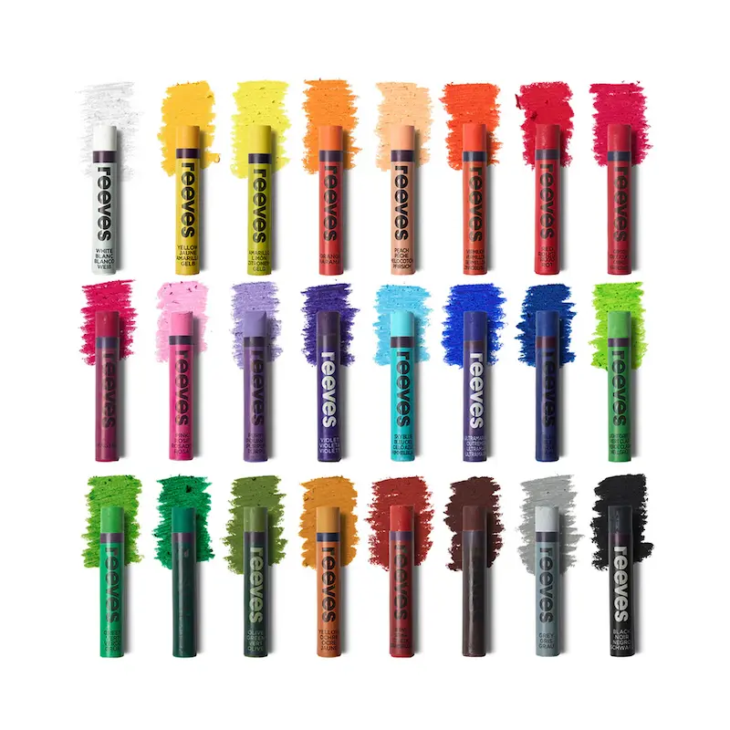 پاستل روغنی 24رنگ ریوز